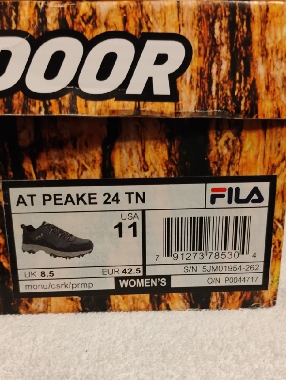 Women’s Fila At Peake Outdoor Sneakers Size 11 | Like New in Box - Picture 10 of 10